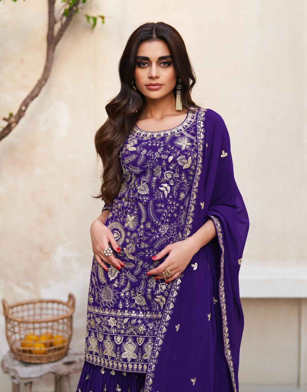 Zohra By Aashirwad Georgette Wedding Salwar Suits Catalog